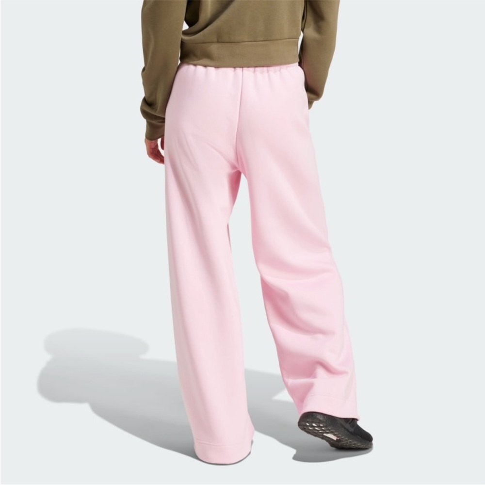 Adidas Fleece Loose Wide-Leg Pants Women’s Large - Picture 5 of 9